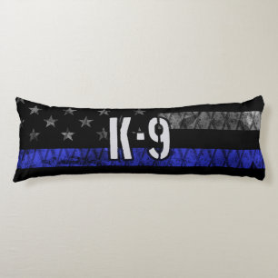 Distressed K-9 Unit Police Flag Body Pillow