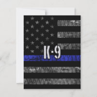 Distressed K-9 Unit Police Flag