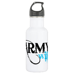Distressed Lettering Army Wife 532 Ml Water Bottle