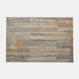 Distressed light Rustic Wood grain planks   Doormat