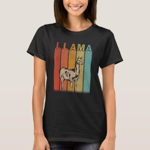 Distressed Llama Men Women Kid Cute Llama Retro T-Shirt