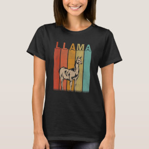 Distressed Llama Men Women Kid Cute Llama Retro T-Shirt