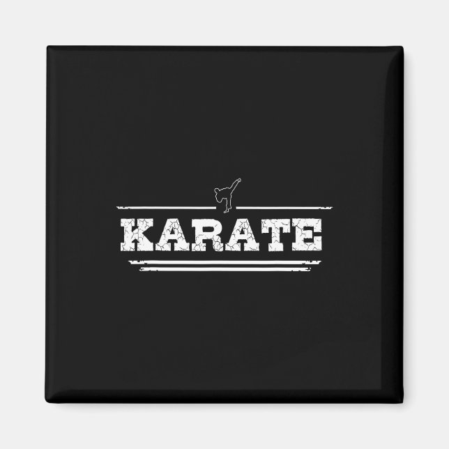 Distressed Look Karate Gift For Karateka  Magnet (Front)