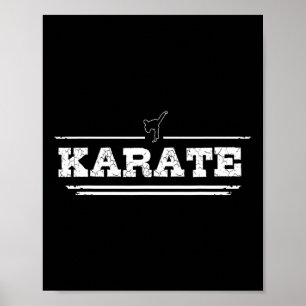 Distressed Look Karate Gift For Karateka  Poster