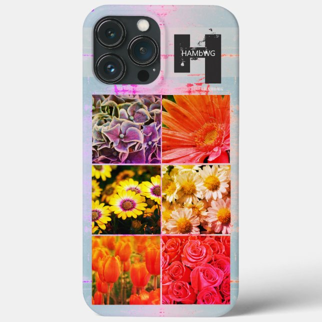 Distressed Look Photo Cell Phone Case HAMbyWG (Back)