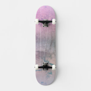 Distressed Marble Skateboard