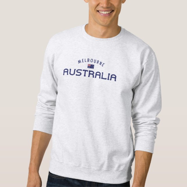 Distressed Melbourne Australia Sweatshirt (Front)