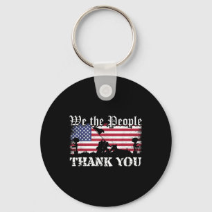 Distressed Memorial Day Shirt Flag Military Boots  Keychain