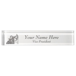 Distressed Metal Oilfield Personalized Design Nameplate