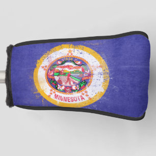 Distressed Minnesota State Flag Golf Head Cover