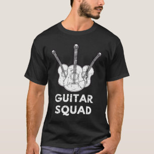 Distressed Musician Music Acoustic Guitar Squad Gu T-Shirt