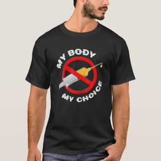 Distressed My Body My Choice No Forced Vaccines T-Shirt