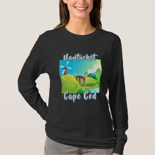 Distressed Nantucket Cape Cod Summer Vacation Old T-Shirt