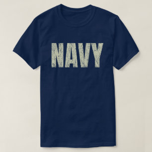 Distressed Navy T-Shirt