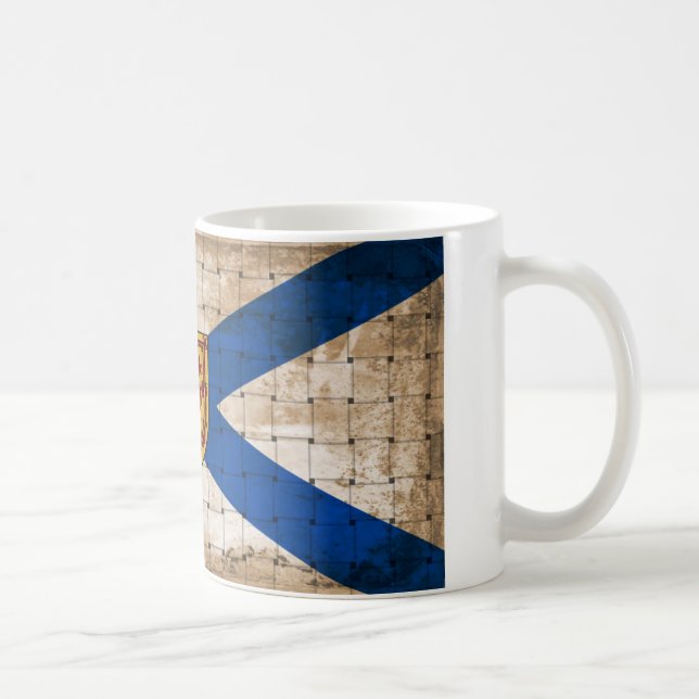Distressed Nova Scotia Flag Coffee Mug (Right)