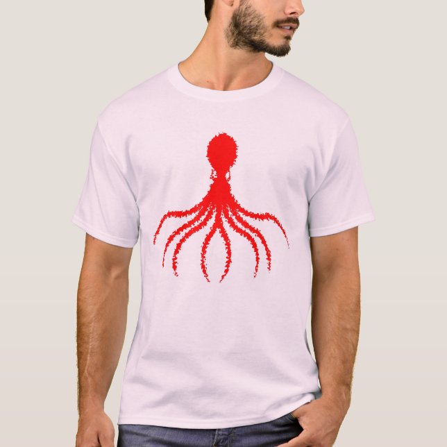 Distressed Octopus Design - Men's Basic T-Shirt (Front)
