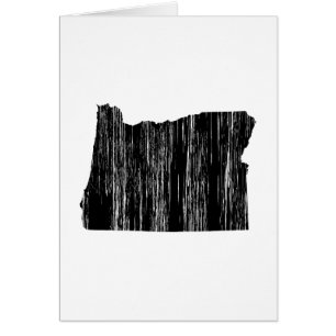 Distressed Oregon State Outline