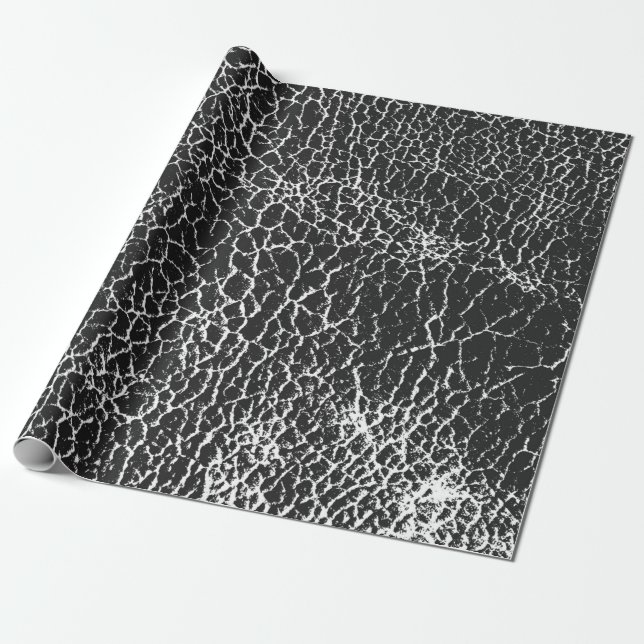 Distressed overlay texture of crocodile or snake s wrapping paper (Unrolled)