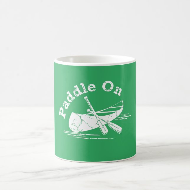 Distressed Paddle On Design - Classic Mug (Center)