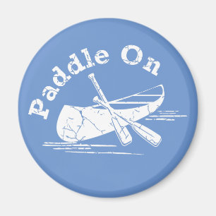 Distressed Paddle On Design - Magnet