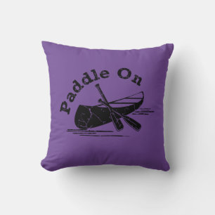 Distressed Paddle On Design - Throw Pillow 16" x 1