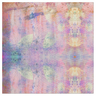 Distressed Pastel Grunge Abstract Fabric