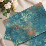 Distressed Patina Copper Vintage Ephemera  Tissue Paper<br><div class="desc">This design may be personalized by choosing the Edit Design option. You may also transfer onto other items. Contact me at colorflowcreations@gmail.com or use the chat option at the top of the page if you wish to have this design on another product or need assistance. See more of my designs...</div>