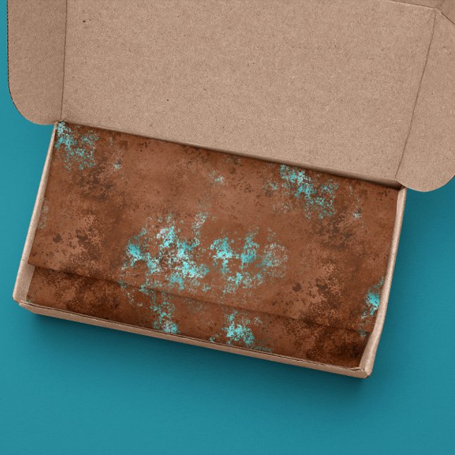 Distressed Patina Copper Vintage  Tissue Paper (Creator Uploaded)