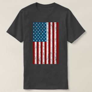 Distressed Patriotic American Flag T-Shirt