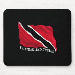 Distressed Patriotic Trinidad And Tobago Flag Trin Mouse Pad