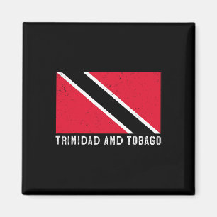 Distressed Patriotic Trinidad And Tobygo Flag Trin Magnet