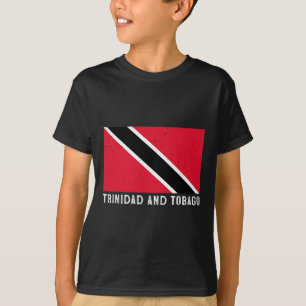 Distressed Patriotic Trinidad And Tobygo Flag Trin T-Shirt