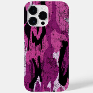 Distressed Pink Camo Case-Mate iPhone 14 Pro Max Case
