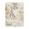 Distressed pink Floral Paris Eiffel Tower