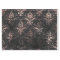 Distressed Pink Scroll Work on Black Decoupage