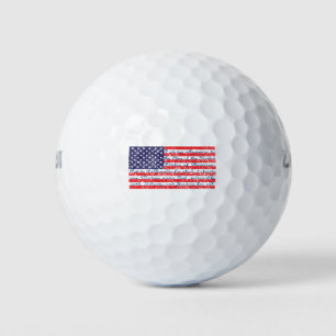 Distressed-Pledge-Flag Golf Balls