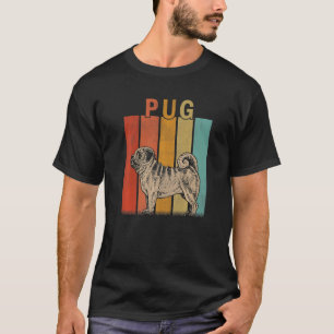 Distressed Pug Dog  Men Women Kid Cute Pug Dog Ret T-Shirt