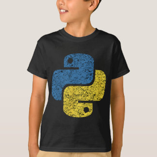 Distressed Python Logo for Engineers T-Shirt