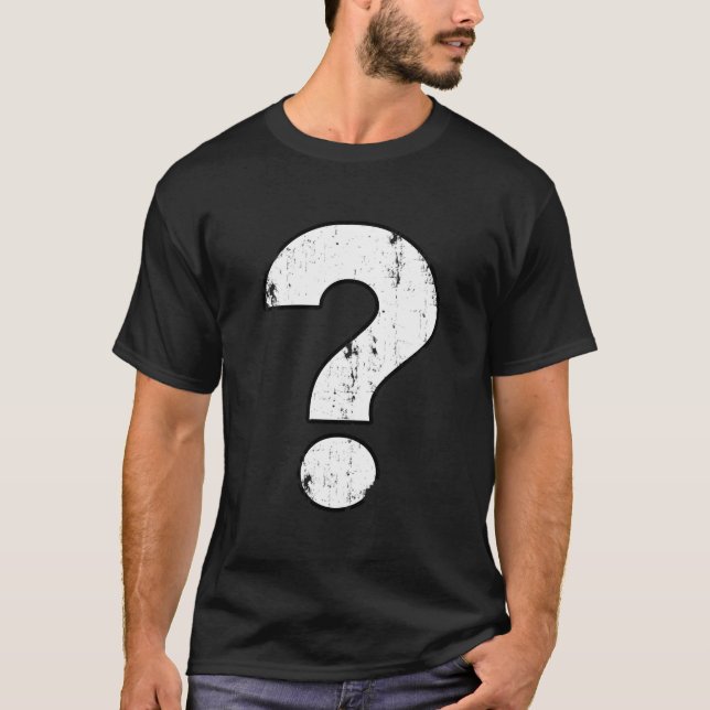 Distressed Question Mark T-Shirt (Front)
