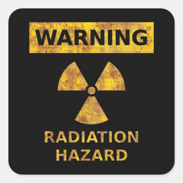 Radiation Stickers Zazzle CA