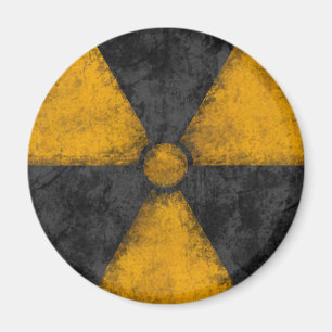 Distressed Radiation Symbol Magnet