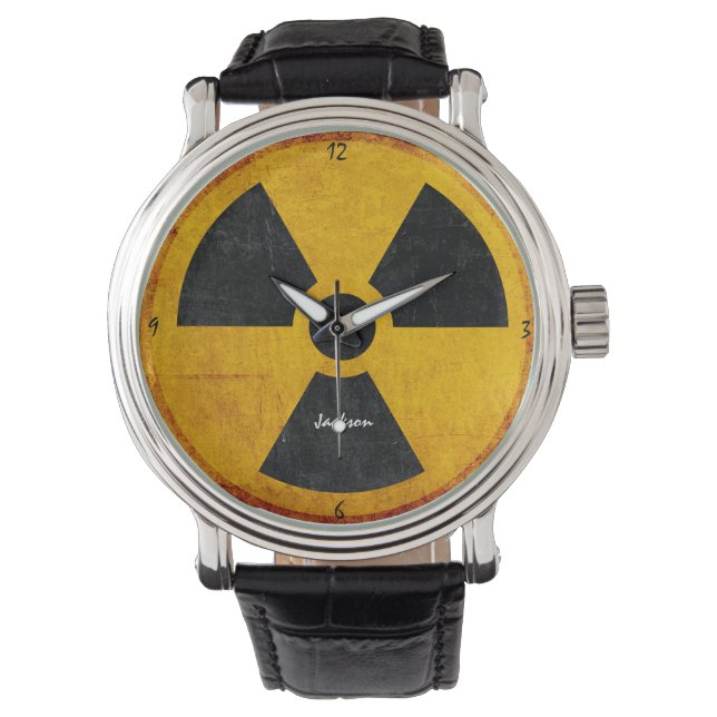 Distressed Radiation Symbol  Watch (Front)