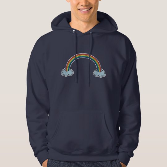 Distressed Rainbow Hoodie