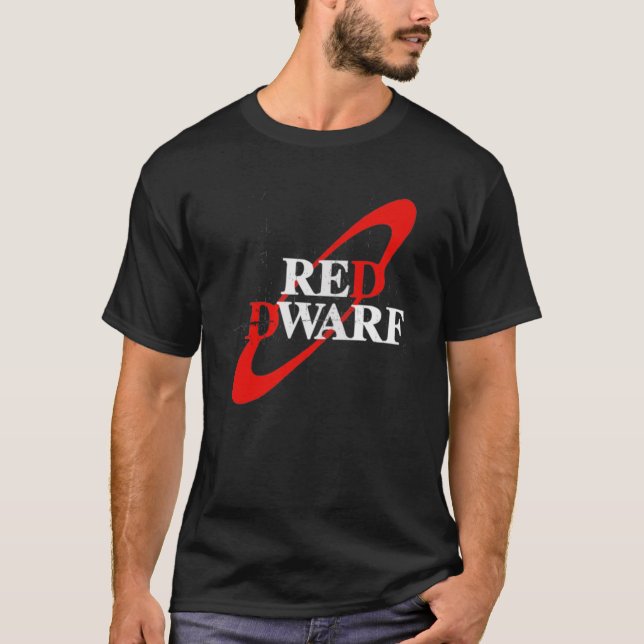 Distressed Red Dwarf Logo      T-Shirt (Front)