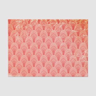 Distressed Red Retro Tissue Paper