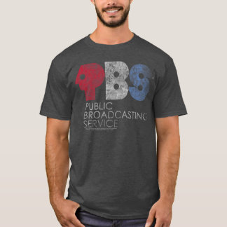 Distressed Red White and Blue Vintage Logo friend T-Shirt