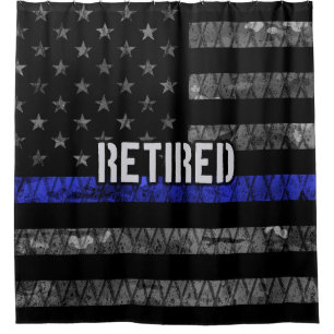 Distressed Retired Police Flag