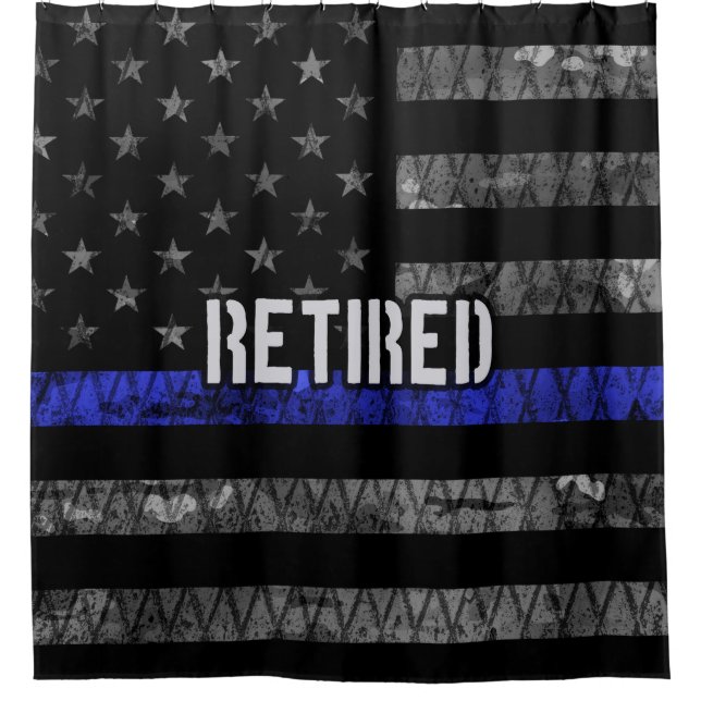 Distressed Retired Police Flag (Front)