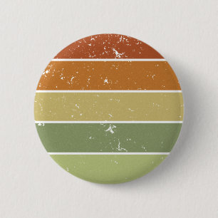 Distressed Retro Sunset 2 Inch Round Button