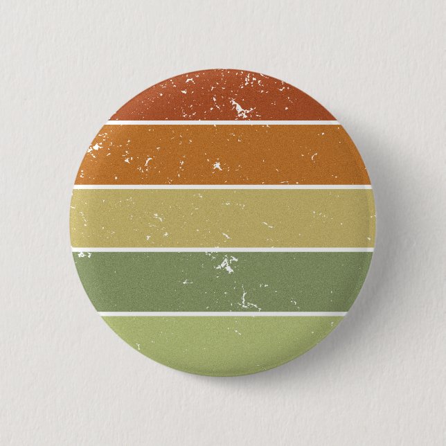 Distressed Retro Sunset 2 Inch Round Button (Front)